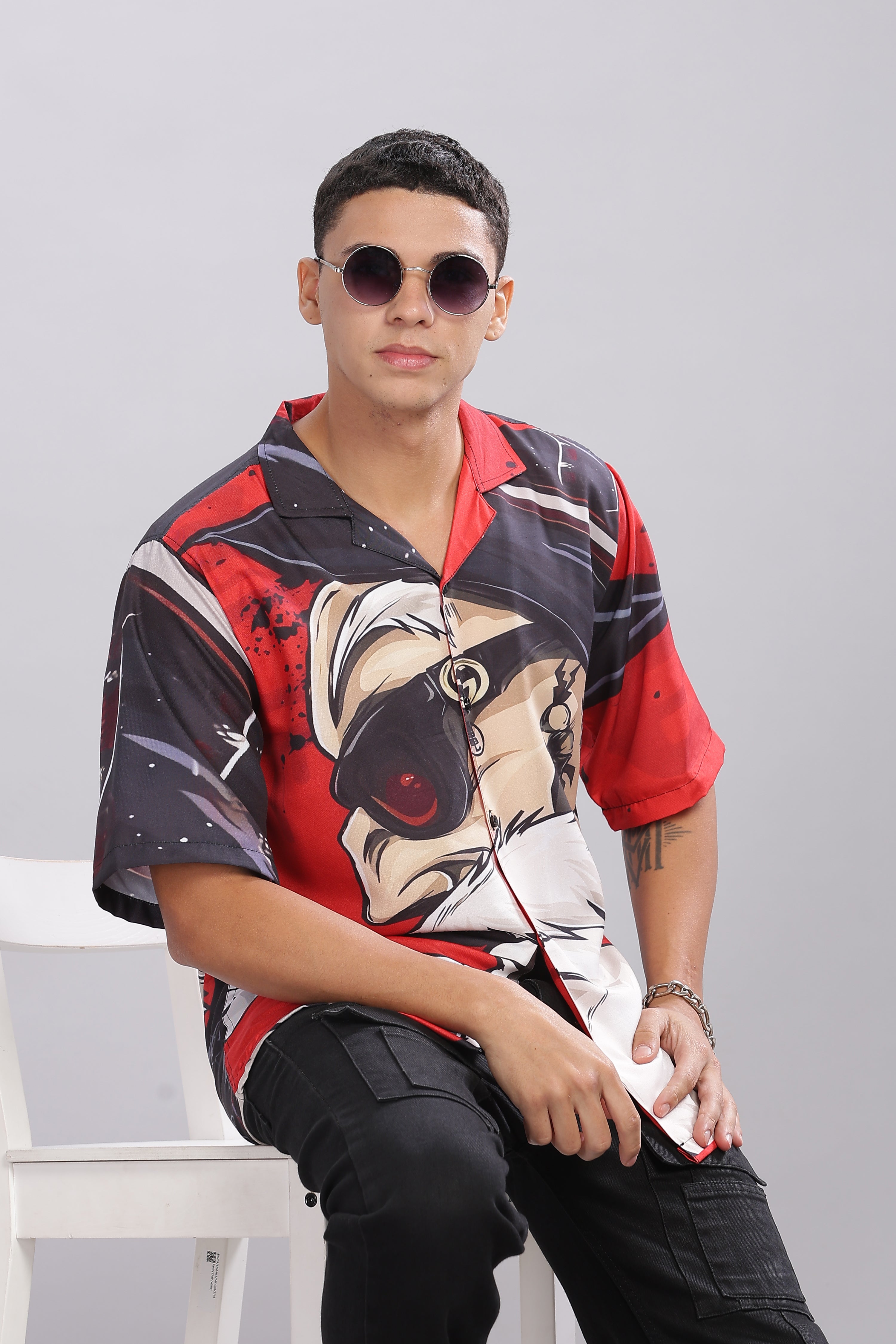 SMOKE KAZIMO RED DROP SHIRT